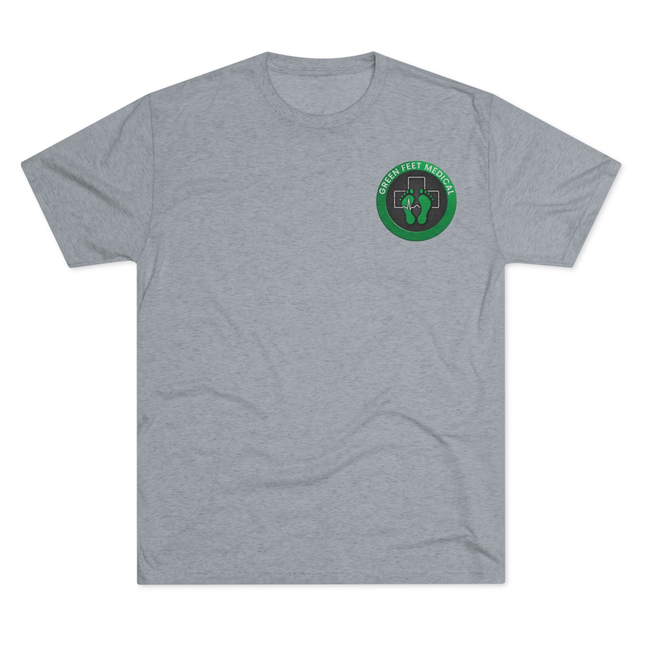 Green Feet Medical (front) and Whole Blood Homie (back) Unisex Tri-Blend