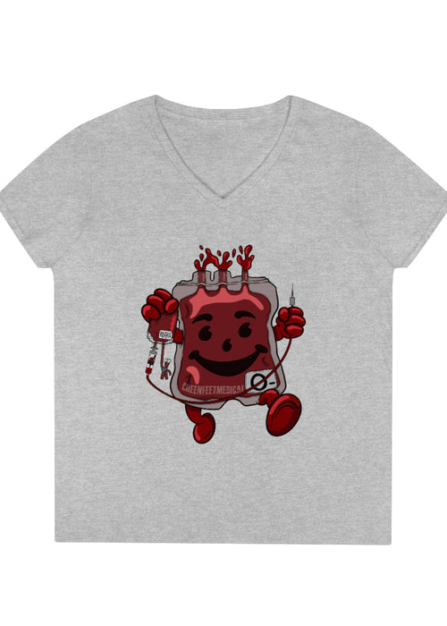 Whole Blood Homie - Ladies' V-Neck T-Shirt